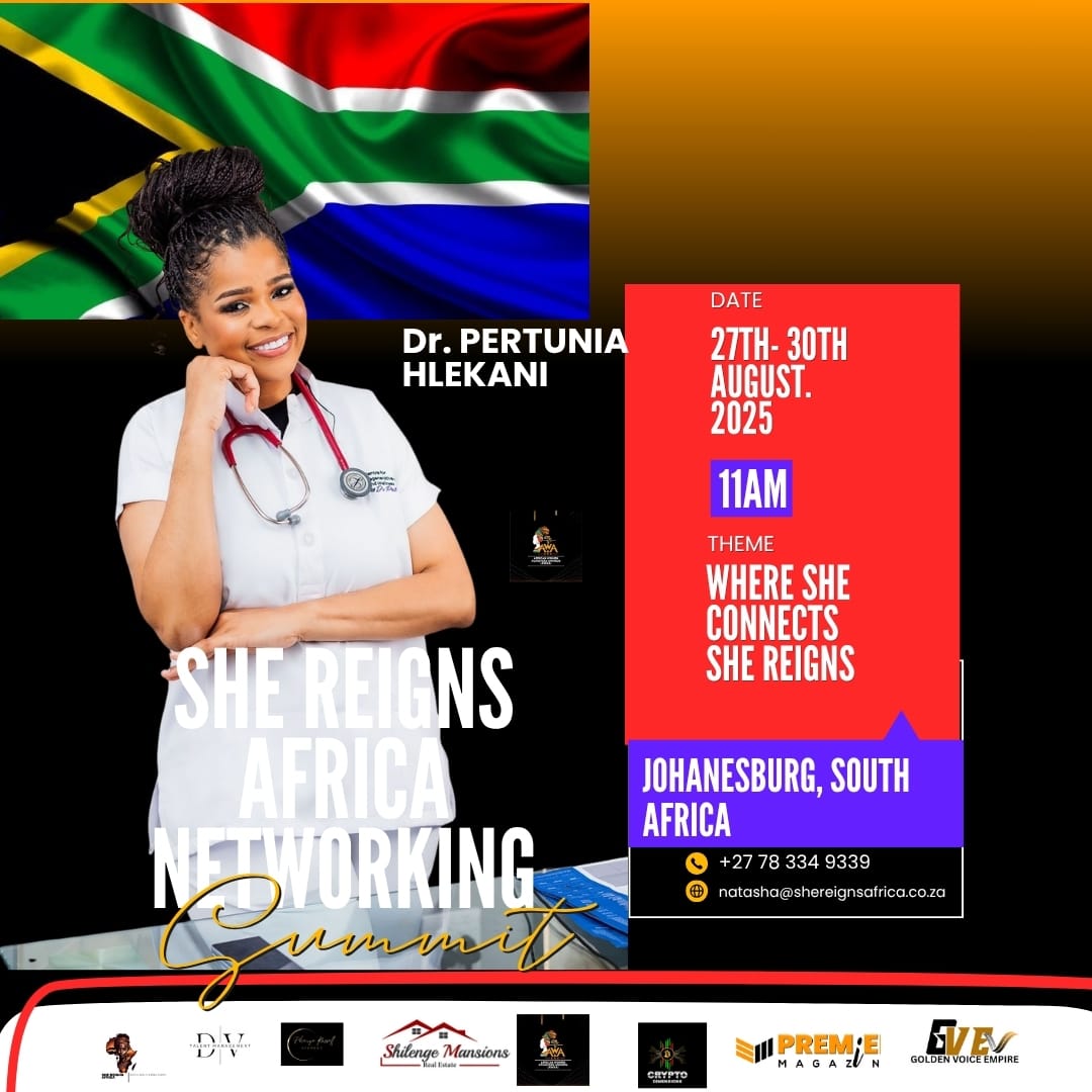 SheReign Africa 2025 summit poster three